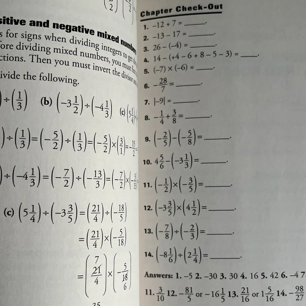 CliffNotes Basic Math & Pre-Algebra Study Guide NWT - Picture 6 of 7